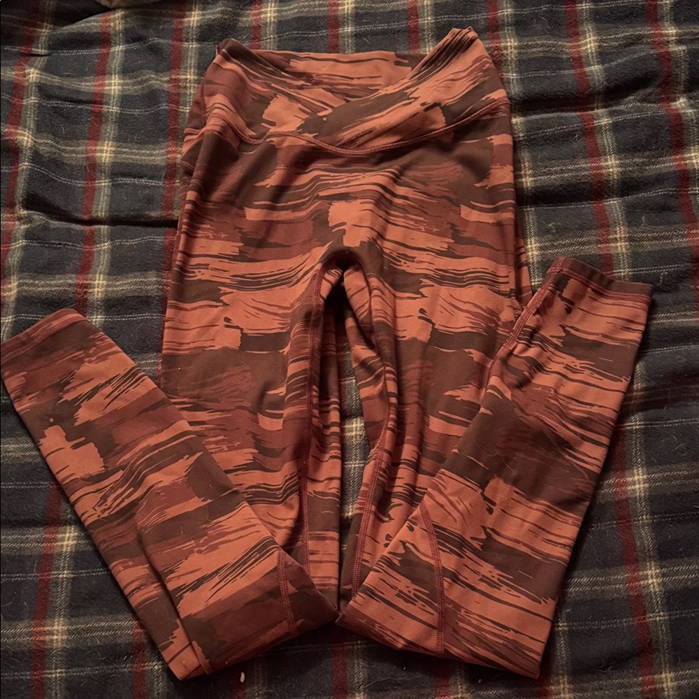 Alphalete Women's Brown Patterned Leggings